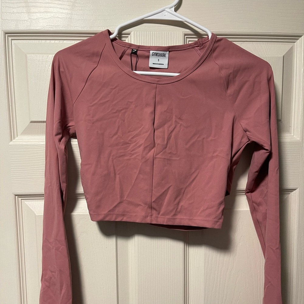 Whitney Simmons LS Crop Pink Haze